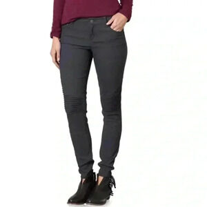 Prana Brenna Moto Pant Womens 2 Coal Stretch Nylon 5 Pocket Hiking Outdoors $89